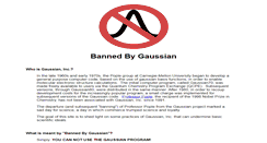 Desktop Screenshot of bannedbygaussian.org